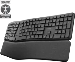 Photo de Clavier sans fil Trust Keyra (Noir)