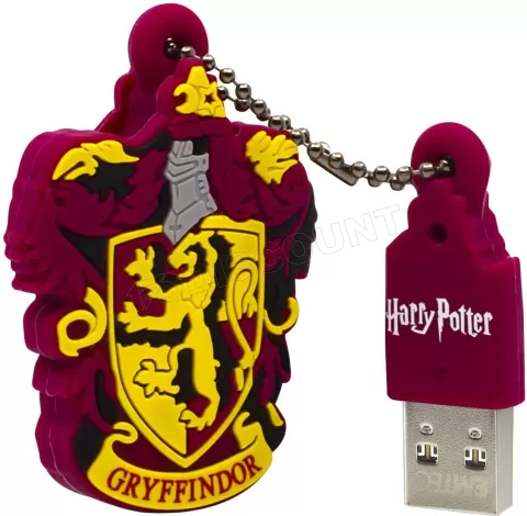 Photo de Clé USB 2.0 Emtec Blason Harry Potter Gryffondor - 16Go (Rouge)