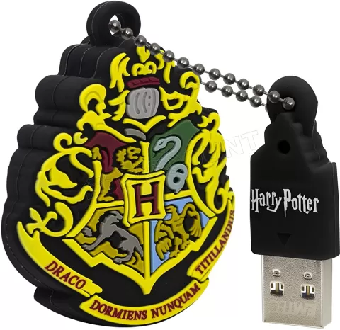Photo de Clé USB 2.0 Emtec Blason Harry Potter Poufsouffle - 16Go (Jaune)