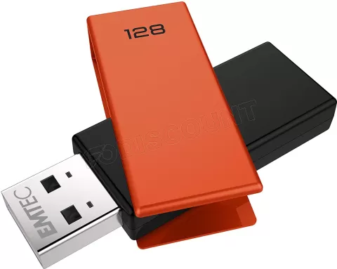Photo de Clé USB 2.0 Emtec C350 Brick 2.0 - 128Go (Orange)