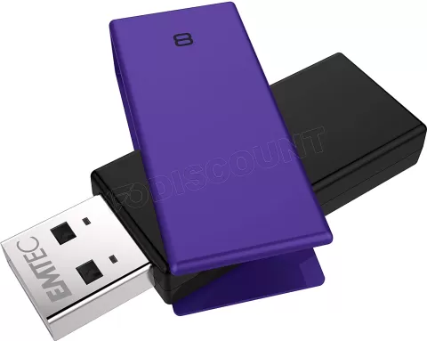 Photo de Clé USB 2.0 Emtec C350 Brick 2.0 - 8Go (Violet)