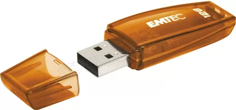 Photo de Clé USB 2.0 Emtec C410 Color Mix - 128Go (Orange)