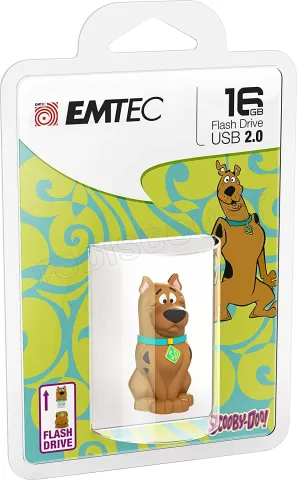 Photo de Clé USB 2.0 Emtec HB106 Hanna Barbera Scooby-Doo - 16Go (Marron)
