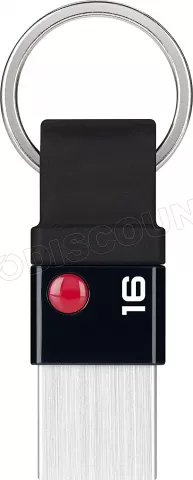 Photo de Clé USB 3.0 Emtec T100 Nano Ring - 16Go (Noir)