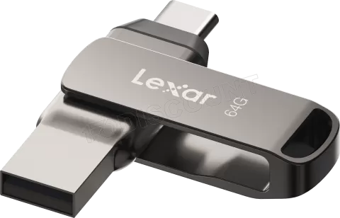 Photo de Clé USB 3.1 Lexar JumpDrive D400 - 64Go (Gris)