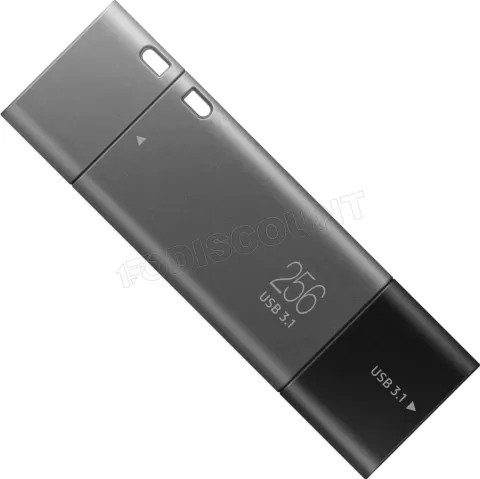 Photo de Clé USB 3.1 Type A/C Samsung Duo Plus 256Go (Gris)