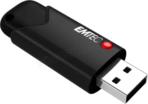 Photo de Clé USB 3.2 Emtec B120 Click Secure - 64Go (Noir)