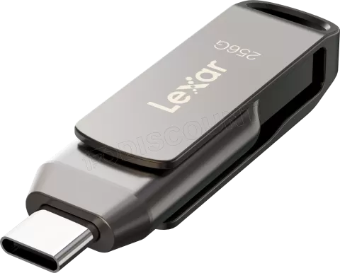 Photo de Clé USB 3.2 Lexar JumpDrive D400 - 256Go (Gris)