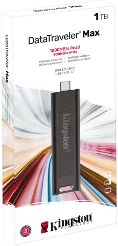 Photo de Clé USB 3.2 Type C Kingston DataTraveler Max - 1To (Noir)
