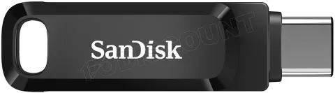 Photo de Clé USB A/C 3.0 Sandisk Ultra Dual Drive Go 64Go (noir)