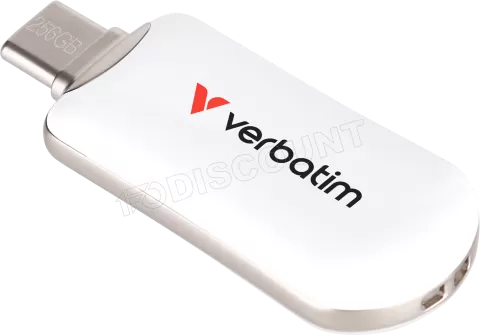 Photo de Clé USB-C 3.2 Verbatim Plectra - 256Go (Blanc)