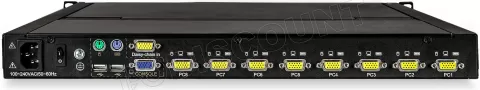 Photo de Console KVM StarTech RKCONS1708K 8 entrées avec écran LCD (Noir)