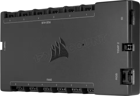 Photo de Contrôleur Ventilateurs RGB Corsair iCue Commander Core XT (Noir)