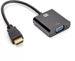 Photo de Convertisseur D2 Diffusion HDMI mâle (Type A) vers VGA femelle (D-sub DE-15) 15cm (Noir)