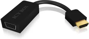 Photo de Convertisseur Icy Box HDMI mâle (Type A) 1.2 vers VGA femelle (D-sub DE-15) 10cm (Noir)