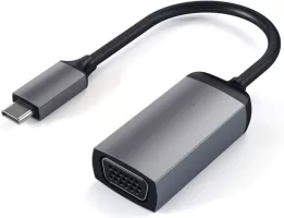 Photo de Convertisseur Satechi USB C mâle vers VGA mâle (D-sub DE-15) (Gris)