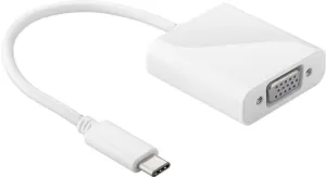 Photo de Convertisseur USB Type C Goobay vers VGA (Blanc)