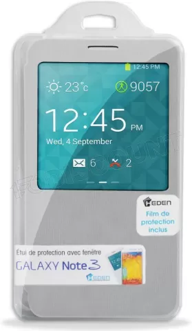 Photo de Coque pour Galaxy Note 3 à rabat avec fenetre (S-View) - Blanc