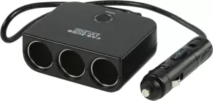 Photo de Coupleur allume-cigare de voiture 3 prises 12 V + USB