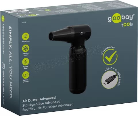 Photo de Dépoussiéreur sans fil Goobay Advanced (Noir)