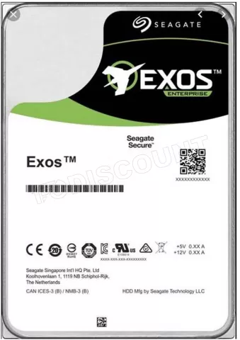 Photo de Disque Dur 3,5" Seagate Exos X22 22To - S-ATA
