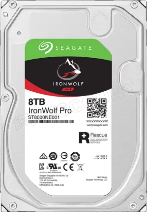 Photo de Disque Dur 3,5" Seagate IronWolf Pro 8To - S-ATA