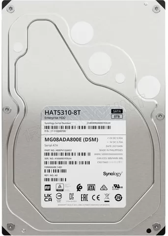 Photo de Disque Dur 3,5" Synology HAT5310 Enterprise 8To - S-ATA