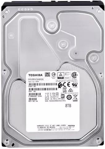 Photo de Disque Dur 3,5" Toshiba Enterprise Capacity MG Series 8To - S-ATA