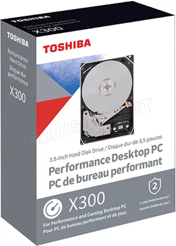 Photo de Disque Dur 3,5" Toshiba X300 12To  - S-ATA (Boîte)