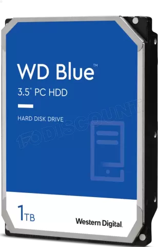 Photo de Disque Dur 3,5" Western Digital Blue 1To  - S-ATA 7200trs/mn