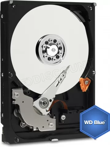 Photo de Disque Dur 3,5" Western Digital Blue 2To (2000Go) - S-ATA 256Mo 5400 trs/mn