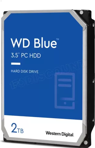 Photo de Disque Dur 3,5" Western Digital Blue 2To - S-ATA 7200 trs/mn
