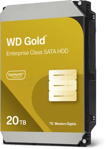 Photo de Disque Dur 3,5" Western Digital Gold Enterprise 20To - S-ATA