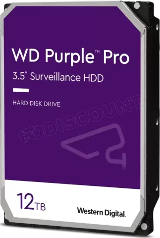 Photo de Disque Dur 3,5" Western Digital Purple Pro 12To  - S-ATA