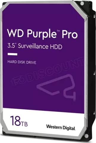 Photo de Disque Dur 3,5" Western Digital Purple Pro 18To - S-ATA