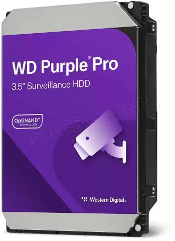 Photo de Disque Dur 3,5" Western Digital Purple Pro 24To - S-ATA