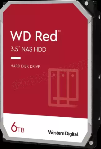 Photo de Disque Dur 3,5" Western Digital Red 6To (6000Go) - S-ATA