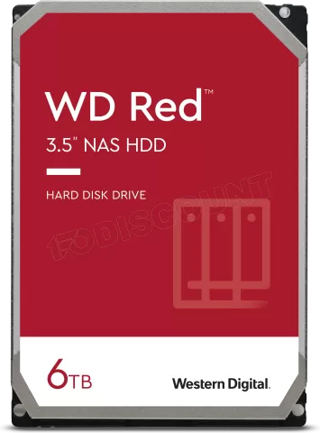 Photo de Disque Dur 3,5" Western Digital Red 6To (6000Go) - S-ATA