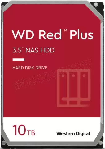 Photo de Disque Dur 3,5" Western Digital Red Plus 10To - S-ATA 3,5"
