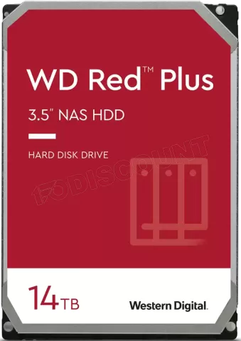 Photo de Disque Dur 3,5" Western Digital Red Plus 14To - S-ATA 3,5"