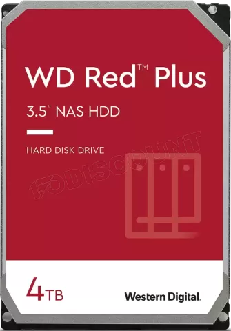 Disque Dur 3,5 Western Digital Red Plus 4To 256Mo - S-ATA 3,5 à