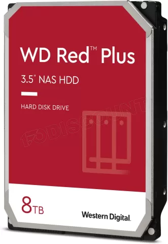 Photo de Disque Dur 3,5" Western Digital Red Plus 8To 128Mo - S-ATA 3,5"