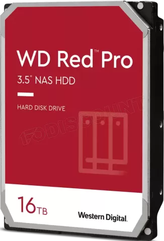 Photo de Disque Dur 3,5" Western Digital Red Pro 16To  - S-ATA