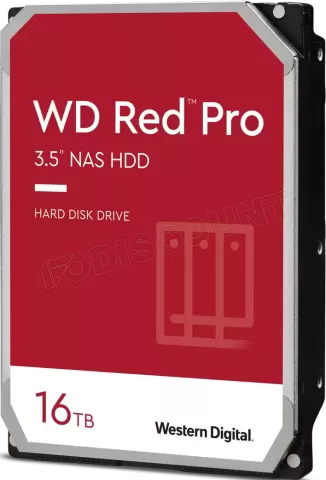 Photo de Disque Dur 3,5" Western Digital Red Pro 16To - S-ATA