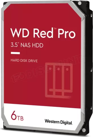 Photo de Disque Dur 3,5" Western Digital Red Pro 6To - S-ATA