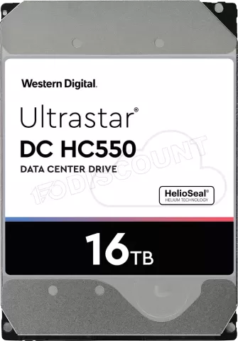 Photo de Disque Dur 3,5" Western Digital Ultrastar DC HC550 16To - S-ATA