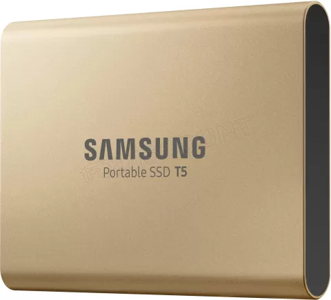 Photo de Disque dur externe Samsung SSD portable T5 1To (1000 Go) (MU-PA1T0G/EU) USB 3.0 - 2,5" (Or)