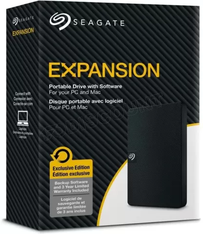 Photo de Disque Dur externe Seagate Expansion Portable - 4To (Noir)