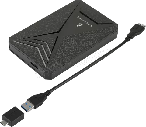 Photo de Disque Dur externe SureFire by Verbatim Gaming Bunker RGB - 1To (Noir)