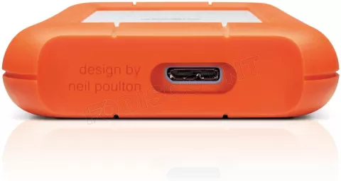 Photo de Disque Dur externe USB 3.0 LaCie Rugged Mini - 2To  (Orange/Gris)